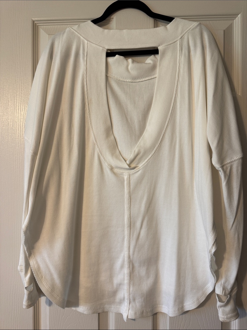 Free People White Long Sleeve Pullover - Picture 3 of 5